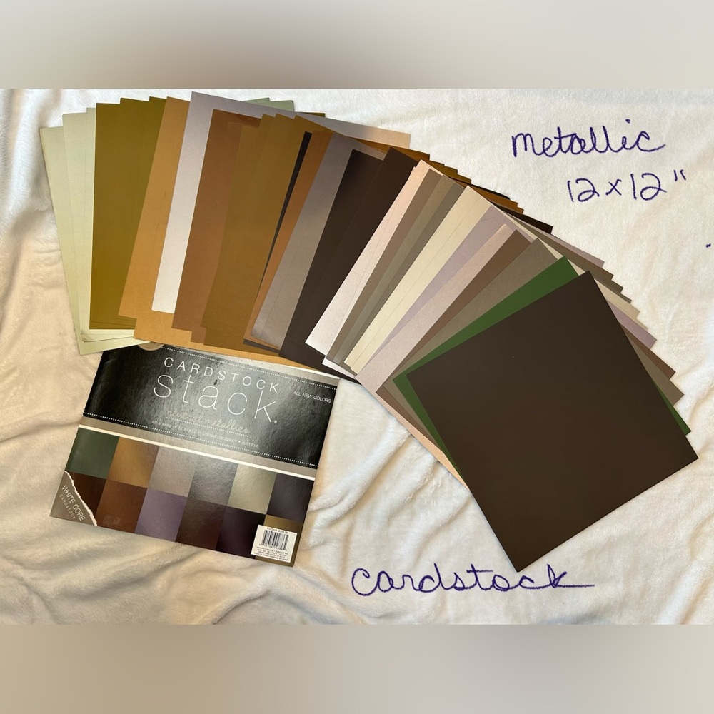 OVER 325 sheets craft paper: 100+ 12x12” cardstock & 225+ 12X12”, 8.5X11” paper - Picture 8 of 8